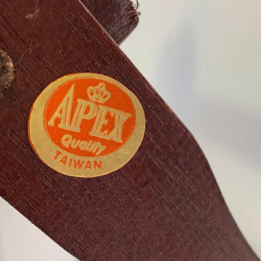 Vintage MCM Wooden Sculpted Foldable Wine Rack Made By APEX ~ Has APEX Label!!